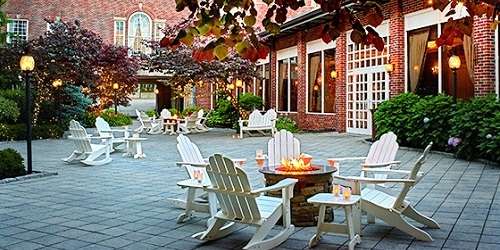 Fall in the Courtyard - Hotel Viking - Newport, RI