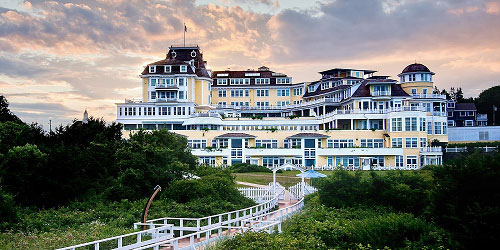 Wide Shot of the Sunset View at Ocean House Resort in Watch Hill - Westerly, RI - Photo Credit Candice Traskos