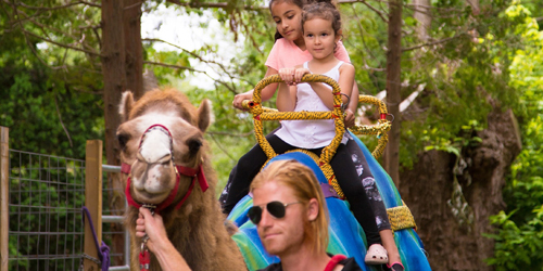 Girls Camel Ride - Roger Williams Park Zoo - Providence, RI