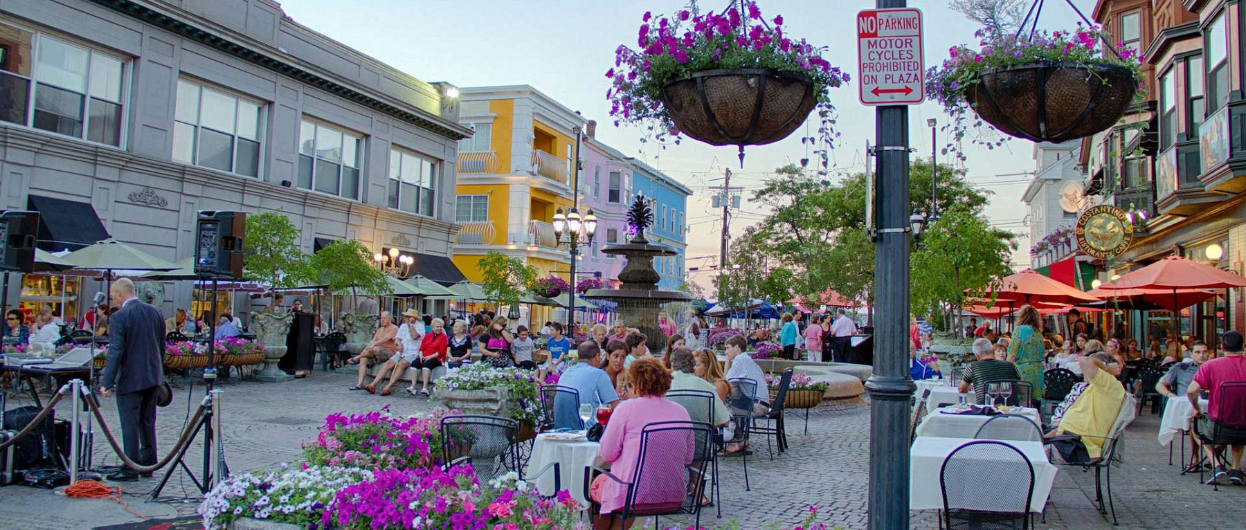 Summer at DePasquale Square in Providence, RI