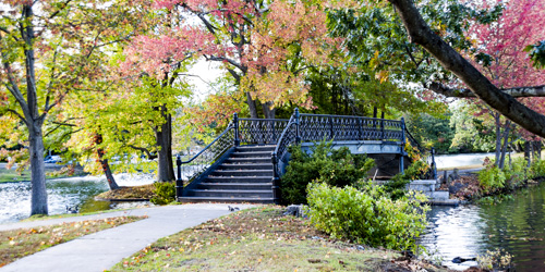 roger williams park in providence RI in spring