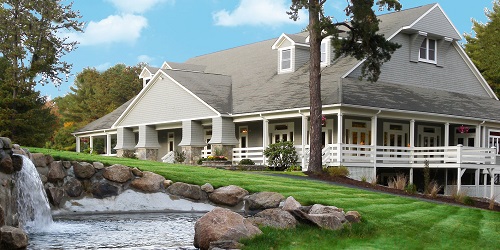 Clubhouse with Waterfall - The Preserve Club & Residences - Richmond, RI