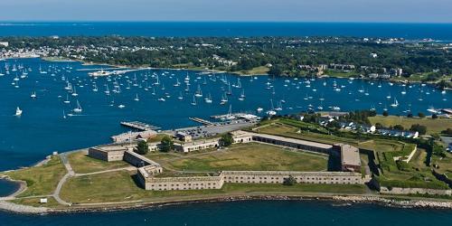 Aerial View - Fort Adams State Park - Newport, RI