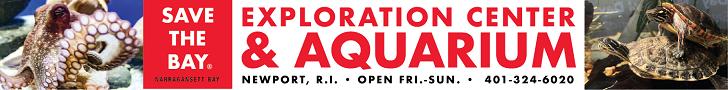 Save The Bay Exploration Center & Aquarium in Newport, RI - Open Friday thru Sunday 10am-4pm