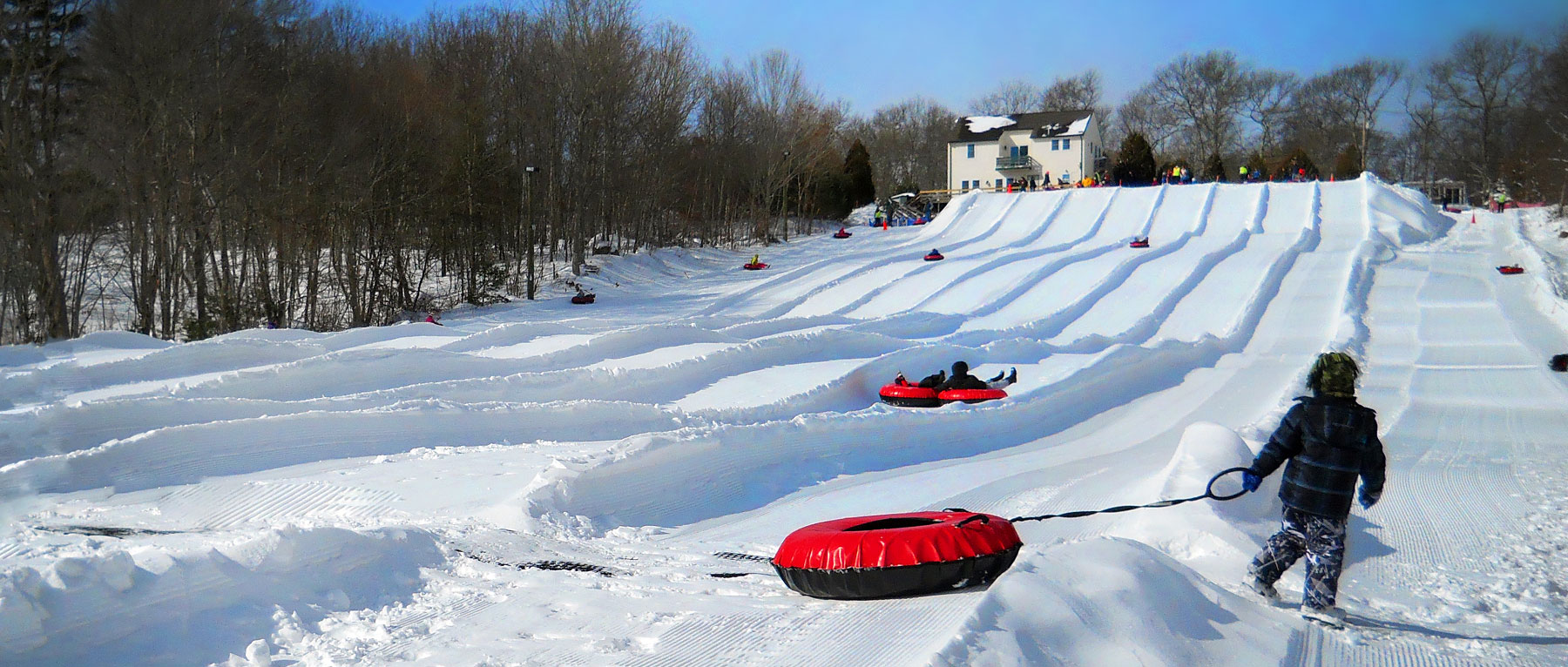 Snow Tubing at Yawgoo Valley Ski Area in Exeter, Rhode Island