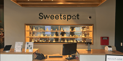 Display Counter - Sweetspot Dispensary - Exeter, RI