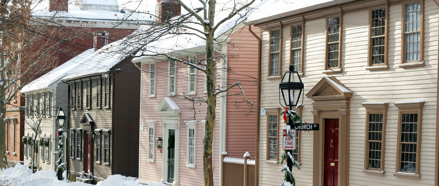 Winter on Benefit Street Providence, RI - Photo Credit Shutterstock