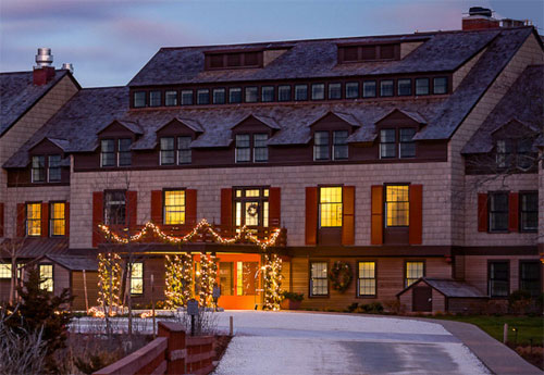 Winter View of Weekapaug Inn
